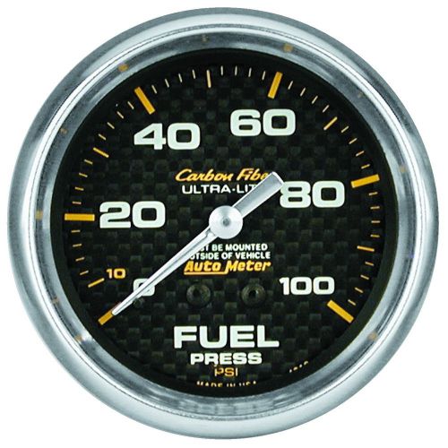 Auto meter 4811 carbon fiber; mechanical fuel pressure gauge