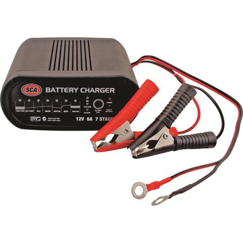 Sca battery charger - 7 stage, 12 volt, 6 amp