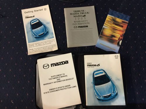 2003 mazda 6 owners manual