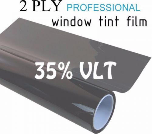 Professional window tint film 2 ply 40”x5ft to 500ft roll 35% vlt black tinting