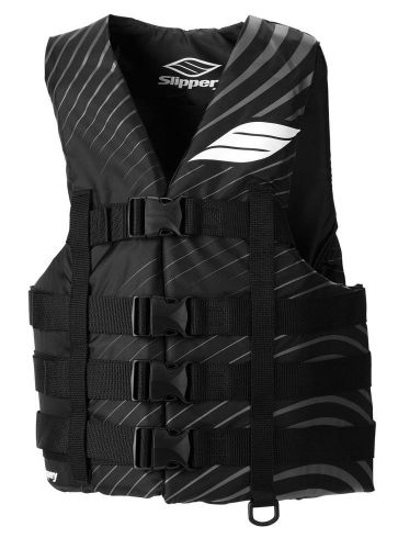New slippery hydro nylon adult nylon vest, black/grey, 4xl+