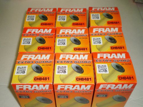 Lot of 9 fram ch8481 engine oil filter  nip free shipping