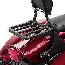 Harley sportster detachable back rest backrest + rear carrier sissy bar sissybar