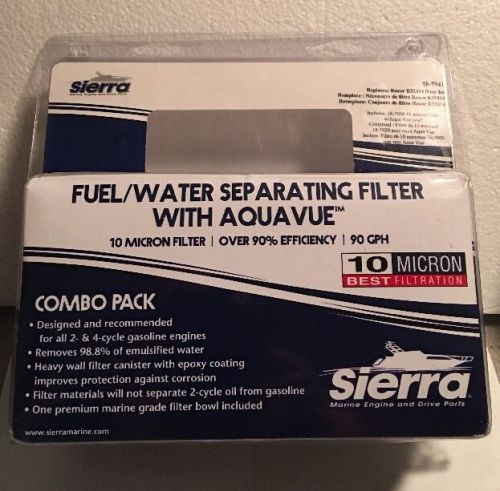 18-7941 fuel water separator (omc style)aftermarket replaces oem #0771839