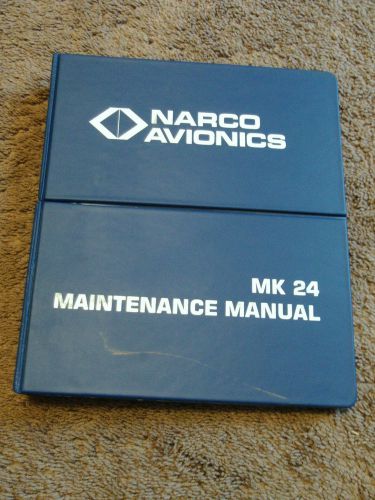 Narco mk 24 mark 24 com transceiver nav receiver service manual installation