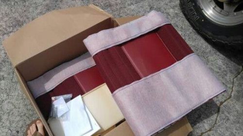 F100 seat upholstery new burgundy