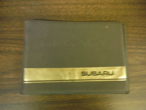1995 subaru legacy owner&#039;s manual in case with extras