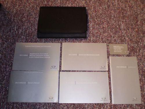 2013 infiniti jx complete suv owners manual books guide case all models