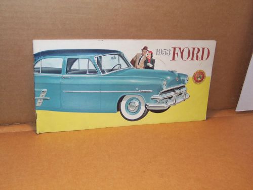 Original 1953 ford catalog dealer sales brochure 50th anniversary very good!