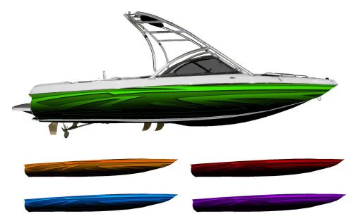 Tribal low rider boat wrap - customized for your boat - choose your color