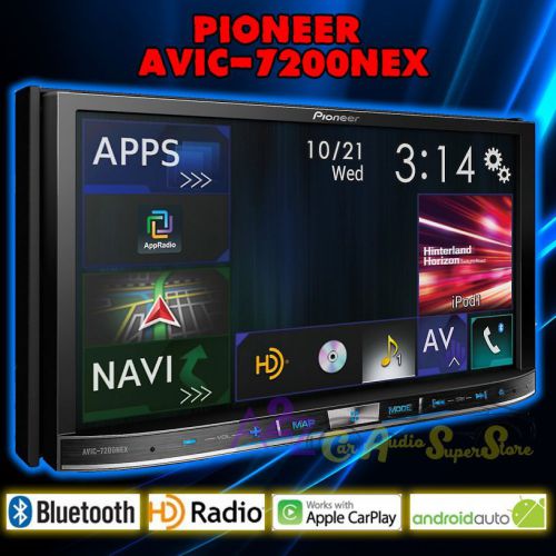 Pioneer avic-7200nex flagship in-dash gps av receiver 7” wvga display carplay