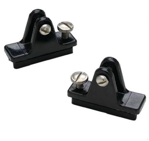 Seachoice pair (2) black side mount deck hinges w/ slide lock bimini top 76291