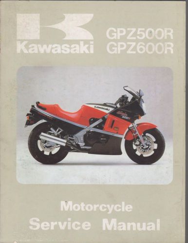 1985-89 kawasaki motorcycle gpz500r/600r  p/n 99924-1055-04 service manual (234)
