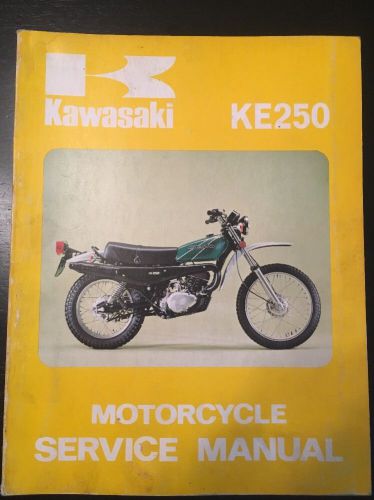 Oem kawasaki ke250 ke 250 service shop repair manual 99931-501-01