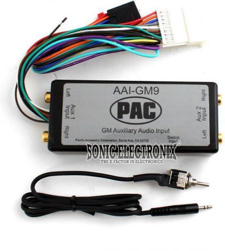 Pac aai-gm9 auxiliary audio input interface for select 1995-02 gm vehicles