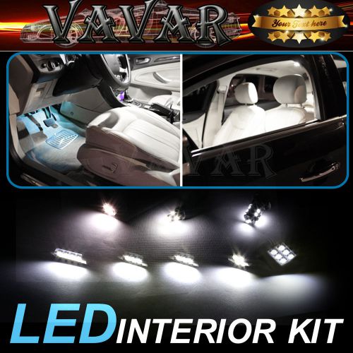 12pcs 12v white led lights interior package kit for 1994-2004 ford mustang /18