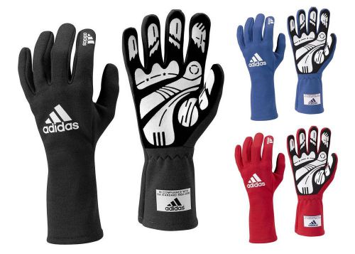 Adidas daytona driving gloves fia certified - available in black/blue/red (s-xl)