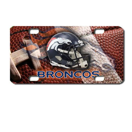 Denver broncos football mini license plate / mnlicplate909