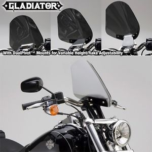 National cycle gladiator windshield, bright chrome light tint n2710  h/d fx