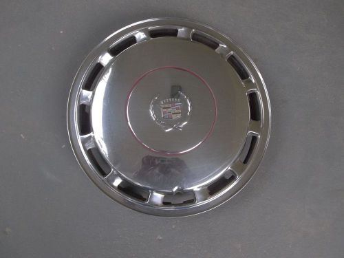 1989-1990 cadillac deville, fleetwood 15&#034; wheel cover, hubcap, cadillac logo