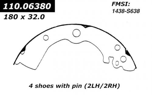 Drum brake shoe-premium brake shoes-preferred centric fits 93-15 nissan tsuru
