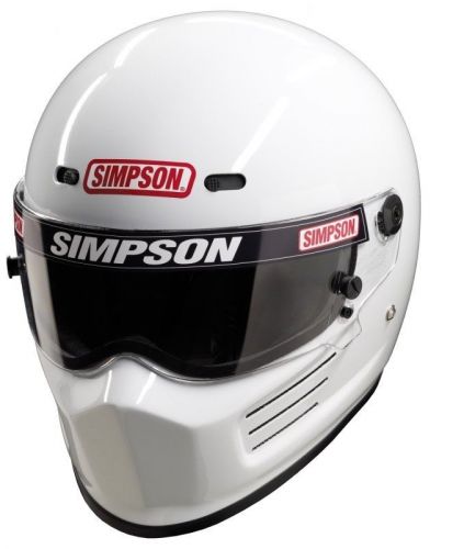 Simpson racing super bandit helmet sa2015 pre drilled for hans device,necksgen ~