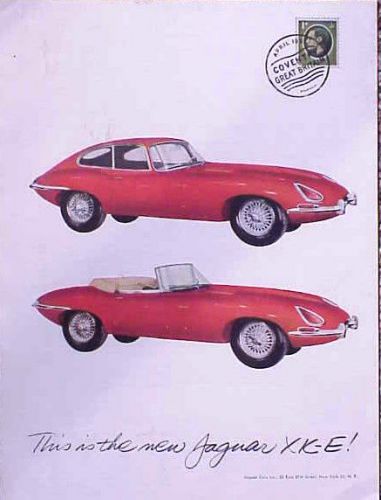 1961 jaguar xke original old ad buy 5+= free shipping  cmy store 4more great ads