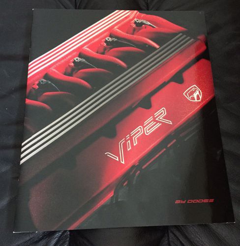 1992 dodge viper v10 original dealer sales prestige brochure catalog
