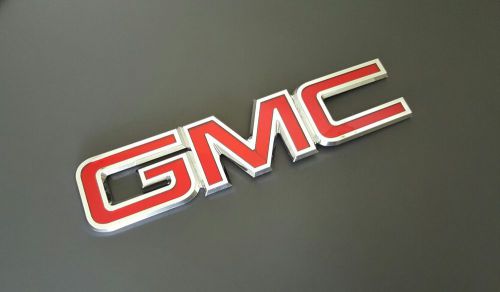 Used gmc yukon huge front grille badge oem emblem logo sign gmt137 no pins sign