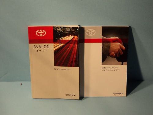 13 2013 toyota avalon owners manual