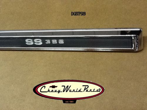 New 69 chevelle ss 396 upper glove box dash trim plate molding