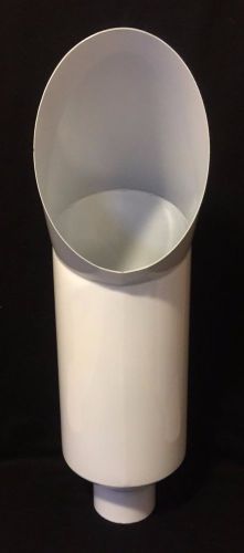 Chevy gloss white 5&#034; id 10&#034; od 36&#034; l diesel exhaust cat stack