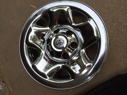 For 2005-15 toyota tacoma 4 16&#034; chrome wheel skin hubcaps covers