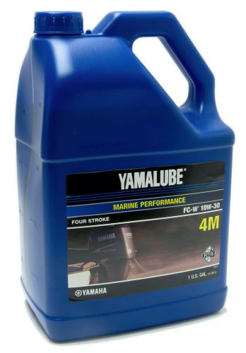Yamaha yamalube 4m outboard fc-w 10w-30 four stroke engine oil one gallon
