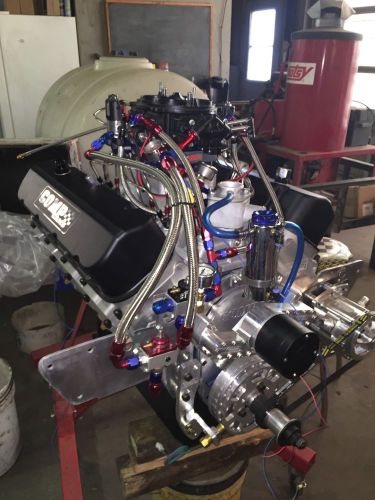 Drag race engine 555 with nitrous.