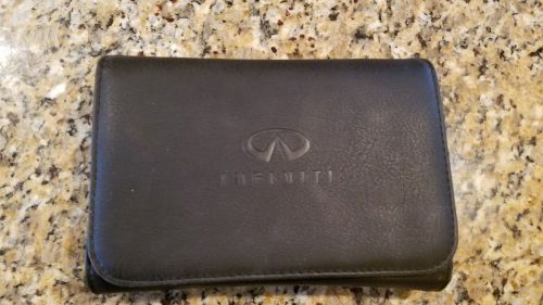 2012 infiniti g37  owner&#039;s owners manual set with leather case &amp; nav manual