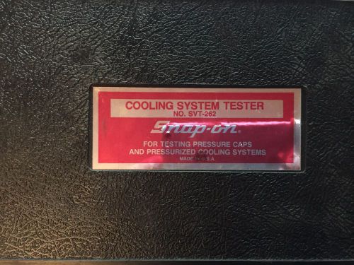 Snap-on cooling system tester w/adapter/instructions &amp; case usa svt 262