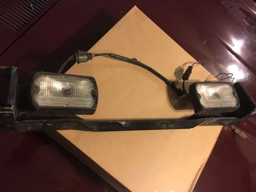 Marchal fog lights with mounting bar and wiring