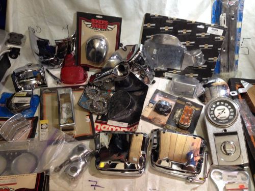 Motorcycle parts accessories lot #005 harley davidson 25 items value $1000 +