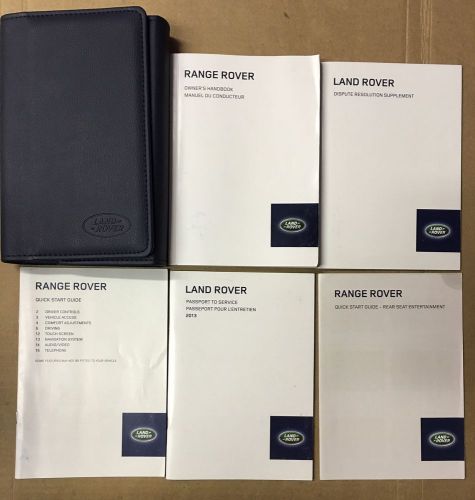 2013 range rover owner&#039;s manual with case