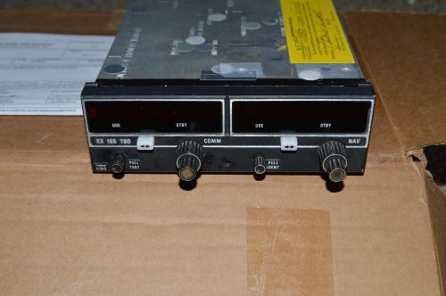 Used 28v bendix king kx155 vhf com transceiver nav receiver w 8130