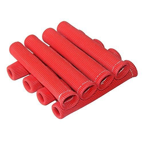 Ledaut 8 cyl spark plug boot protection red for 4 cyl wire boot guard heat