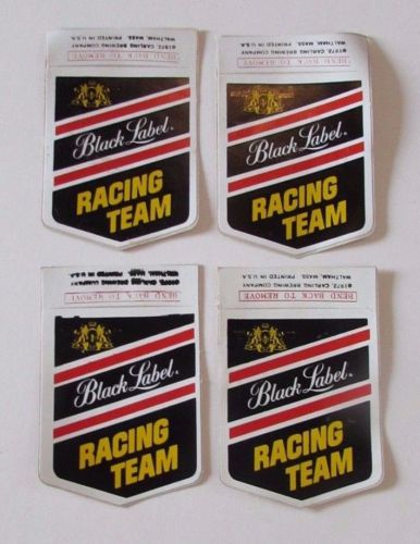 4 black label racing team snowmobile advertising snowmobiling decals