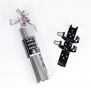 2.5 lb. halguard chrome clean agent fire extinguisher