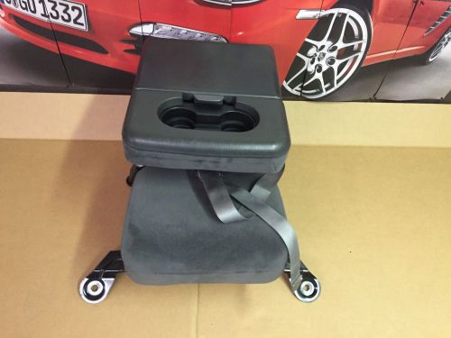 99-10 ford f250 f350 f450 factory center console jump seat assembly dark grey