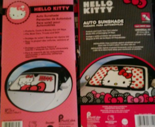 Hello kitty auto sunshade front window - fit most vehicles - brand new set of 2
