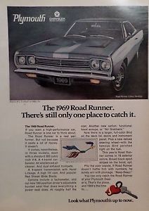 1969 plymouth road runner-ad/picture/print 66 67 69 70 cuda gtx 340 beep beep
