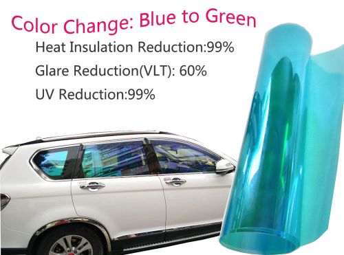 New vision vlt70% chameleon window tint film src 76cmx6m color:blue to green