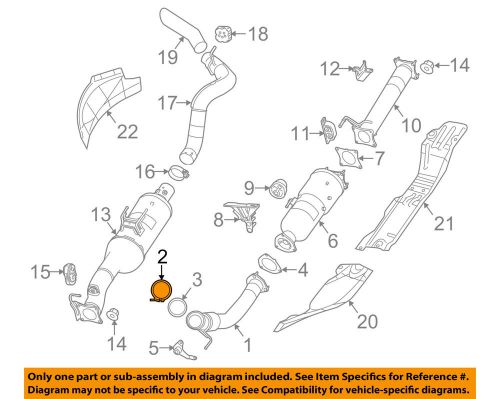 Chrysler oem exhaust-front pipe clamp 52121859ad