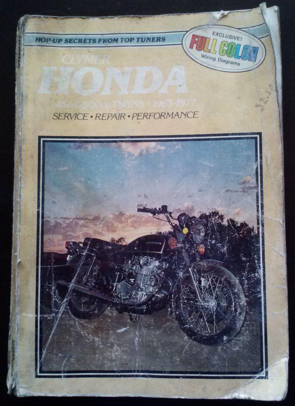 Clymer honda 450 and 500cc twins 1965-1977 manual